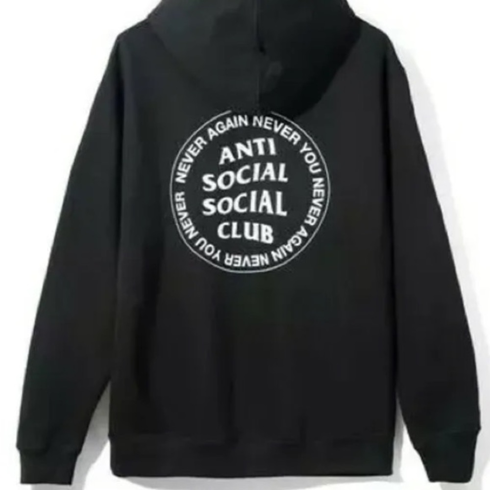 Anti Social Social Club hoodie black large